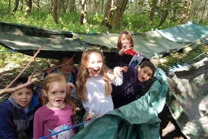 Operation Play Outdoors Birthday Parties - Den Building